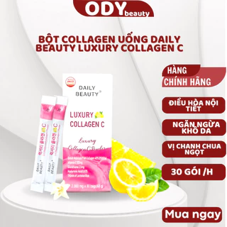 Bột collagen uống Daily Beauty Luxury Collagen C Powder, Ngũ cốc tăng cường sức đề kháng, giúp làn da mịn màng