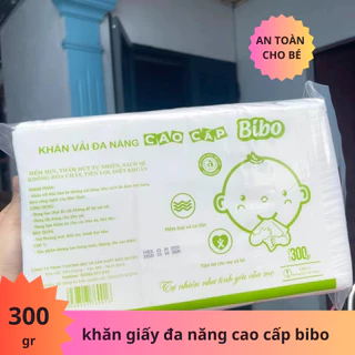 Khăn Vải Khô BIBO Đa Năng 900 Tờ Cho Bé Mền Mịn Và Thấm Hút Tự Nhiên hope.store