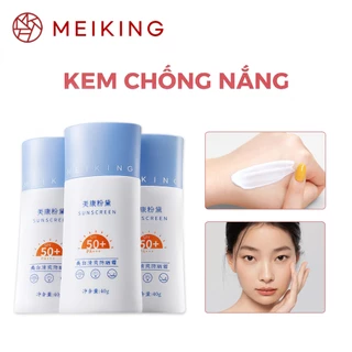 Meiking SPF50+/ PA+++ Kem Chống Nắng Nâng Tone Thoáng Da Mỏng Nhẹ Dành Cho Mọi Loại Da 40g