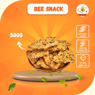 Cơm cháy mắm hành túi 500 gr - Bee Snack