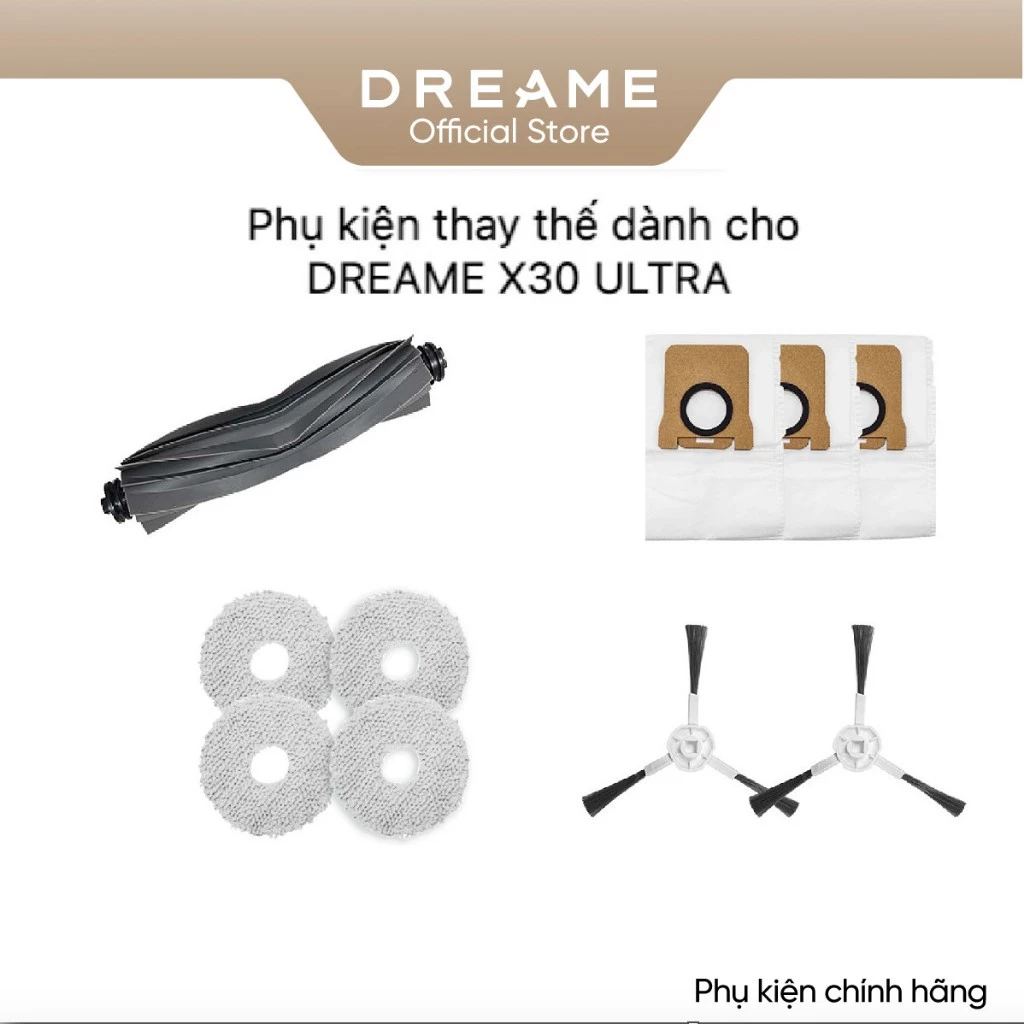 Phụ kiện thay thế dành cho Dreame X30 Ultra bản quốc tế - Phụ kiện chính hãng