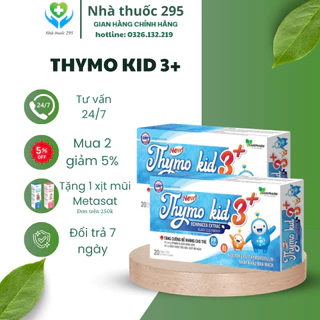 Ống Thymo Kid 3+ DANIPHARM, Sản phẩm tăng sức đề kháng hộp 20 lọ x 10ml