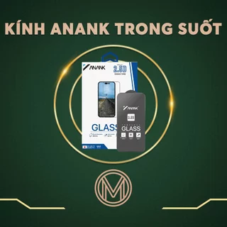 Kính Cường Lực Cao Cấp Anank Trong Suốt Full Màn Hình Chống Trầy Độ Cứng 9H Cho iPhone 14 15 Pro Max