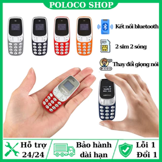 Điện thoại mini L8Star 3310 siêu nhỏ - 2 sim 2 sóng, Bluetooth, Đổi giọng nói, Lắp thẻ nhớ nghe nhạc Bảo hành 6 tháng