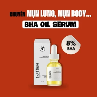 Serum giảm mụn , tẩy tế bào chết BHA serum oil by ND 8% 15ml