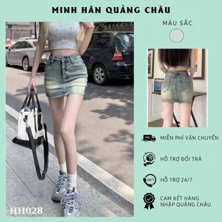 Chân váy ôm sát hack dáng phối cúc dài độc đáo hàng QC cao cấp-HH028