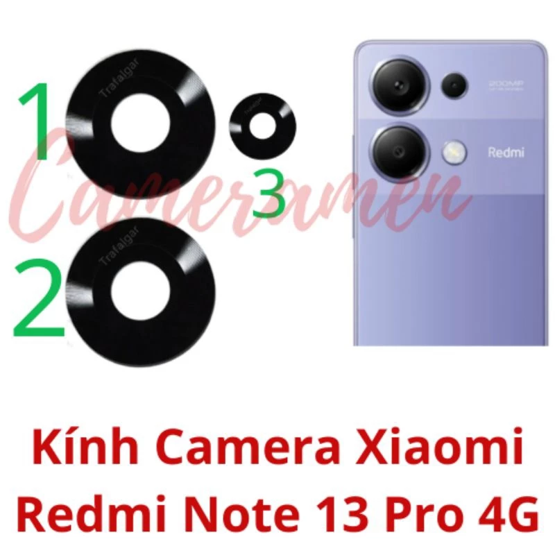 Kính Camera Xiaomi Redmi Note 13 Pro 4G