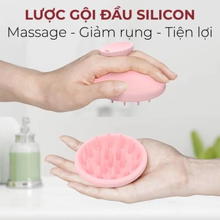 Lược gội đầu massage silicon cho người làm móng, lược gội đầu massage làm sạch sâu da dầu  kích thích mọc tóc - Marisblu