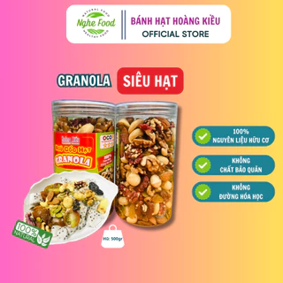 Granola siêu hạt nguyên vị Hoàng Kiều healthyfood, ngũ cốc ăn kiêng, giảm cân, không đường