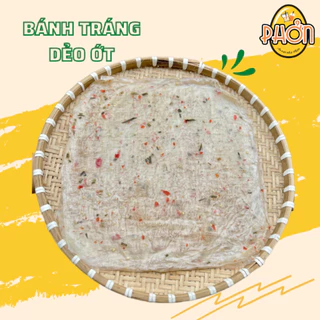 Bánh tráng phơi sương dẻo ớt cay vừa, mỏng dẻo bánh tráng dẻo ớt Tây Ninh - Ăn vặt Nhà Phởn