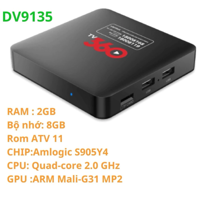 Android TV Box Viettel TV, TV360-DV9135  Giao diện ATV 12 Qua sử dụng
