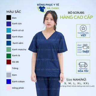 [CAO CẤP] Bộ Scrubs bác sĩ, quần áo đồng phục Spa nữ, đồ y tế, quần áo phẫu thuật, phòng mổ, đồng phục phòng khám Nam Nữ