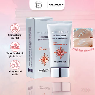 Kem Chống Nắng Nâng Tone Trắng Da PRORANCE Whitening Sun Cream 70ml