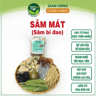 Sâm bí đao, set đủ vị nấu 5 lít nước, tặng kèm hạt chia bên trong, hàng mùa mới, chuyên dùng cho gia đình và hàng quán