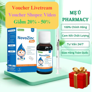 Kẽm Hữu Cơ Nhỏ Giọt NovoZinC Plus Drops 20ml Giúp Trẻ Ăn Ngon, Tiêu Hoá Tốt, Tăng Sức Đề Kháng Cho Bé Từ 1 Tháng Tuổi