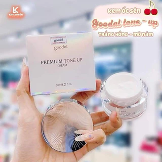 Kem Dưỡng Trắng Da Nâng Tone Ốc Sên Goodal Premium Snail Tone-Up Cream Hàn Quốc 30ml giảm nếp nhăn