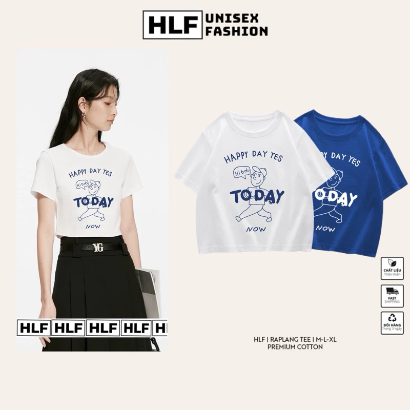 Áo thun nữ Croptop Happy Day Today, áo kiểu baby tee