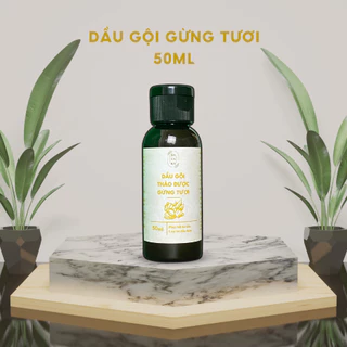 Dầu Gội Gừng Tươi 50ML giảm rụng, mọc tóc, hết ngứa, giúp tóc chắc khoẻ, dầu gội thảo dược Salaka