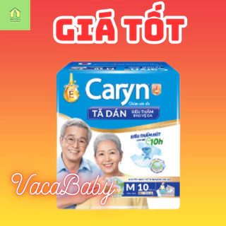 (Mẫu mới) Tã bỉm dán Caryn size M10 miếng hàng có sẵn