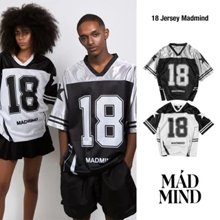 Áo Phông Thể Thao Jersey Ngắn Tay 18 Jersey Madmind - Màu Trắng / Đen