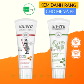 Kem đánh răng hữu cơ cho bé và mẹ hương hoa cúc - bạc hà - than tre 75ml (Lavera)