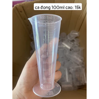 Ly đong nhựa có vạch chia dùng pha chế cafe , pha chế trà Định Lượng 100ml