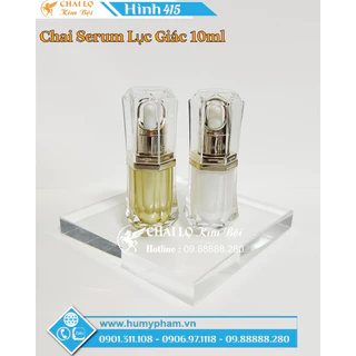 CHAI LỌ CHIẾT MỸ PHẨM  - CHAI CHIẾT SERUM LỤC GIÁC 10ml