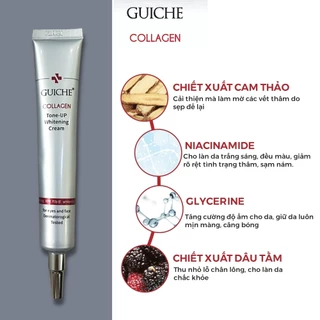 GUICHE Kem Dưỡng Trắng Và Ngừa Nám  Collagen Tone Up Whitening Cream Dung Tích 35ml Hàn Quốc.