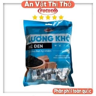 [Tuyển sỉ] Lương Khô FuCuCo Mix Vị Mè Đen - 01 túi 400g 26 miếng hàng Việt Nam