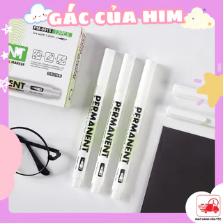 Bút đánh dấu màu trắng 2.0mm chống thấm dầu bút trang trí sổ Graffiti vẽ phác thảo