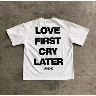 Áo Thun Local Brand The Chosen - Love First Cry Later, áo phông nam nữ form rộng 100% COTTON