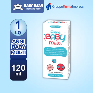 Vitamin Tổng Hợp Cho Bé Anni Baby Multi - Bổ Sung Vitamin, Acid Amin, Tăng Sức Đề Kháng, Miễn Dịch Cho Bé (Lọ 120ml)