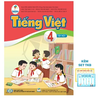 Sách - Combo Tiếng Việt lớp 4 Tập 1 Sách Giáo Khoa Và Bài Tập Kèm Set Thời Khoá Biểu Và Nhãn Vở