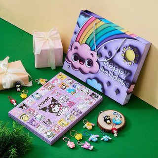 Hidden box kuromi 40 món đồ chơi bí mật tặng kèm móc khoá, Blind box móc khoá đếm ngược gấu dâu, kuromi không có túi