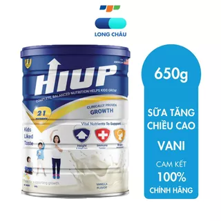 Sữa Bột Hiup Sữa Bột Tăng Chiều Cao Cho Bé Từ 2 Đến 15 Tuổi 650g Chính Hãng