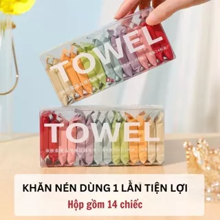 Khăn Lau Mặt Dạng Nén Towel Chất Cotton, Khăn Tắm Lau Mặt Dùng 1 Lần 88472 LAVIO STORE