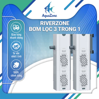 Máy lọc kết hợp tạo sóng, cung cấp oxy 3 trong 1 cho bể cá thủy sinh Riverzone 10w ~ 30w hoạt động yên tĩnh