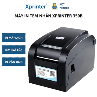 [HỎA TỐC] Máy in tem mã vạch, in tem trà sữa, in tem phụ, in vận đơn Xprinter 350B, 350BM