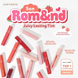 Son Tint Bóng Romand Juicy Lasting Tint ( màu 1-39)