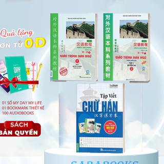 Combo 3 Cuốn Giáo Trình Hán Ngữ Tập 1 (Quyển Thượng Và Quyển Hạ) Và Tập Viết Chữ Hán Theo Giáo Trình - MCBooks