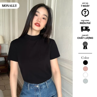 Áo babytee Monally cổ cao nữ nhiều màu N7 M.ATNT.063