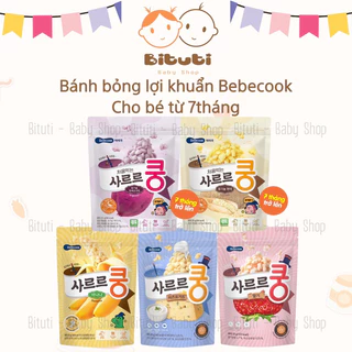 Bánh bỏng ăn dặm Bebecook Hàn Quốc bổ sung lợi khuẩn cho bé (Date 11/2024) - Bituti Shop