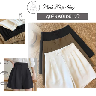 Quần short đùi nữ lưng cao thun sau siêu sành điệu, quần đùi nữ cạp cao chất đẹp