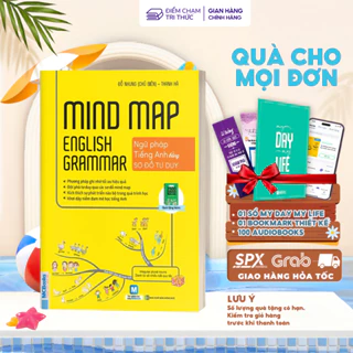 Sách - Mindmap English Grammar - Ngữ Pháp Tiếng Anh Bằng Sơ Đồ Tư Duy Cho Người Học Căn Bản - Học Kèm App