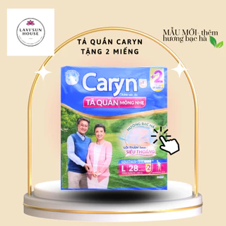 (TẶNG THÊM 2 MIẾNG)Tã quần caryn mỏng nhẹ L28/M32/XL 24 MIẾNG gói lớn siêu tiết kiệm