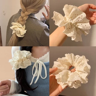 Dây buộc tóc scrunchies màu pastel trơn cao cấp iLita set cột tóc dễ thương sang trọng