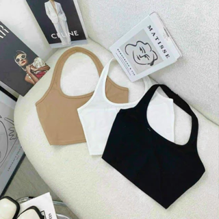 Áo bra yếm kiểu dáng croptop 🔥𝗙𝗿𝗲𝗲𝘀𝗵𝗶𝗽🔥 co dãn bốn chiều, thời trang Milano_shop A20