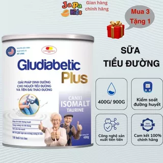 Sữa Bột Gludiabetic Plus Cho Người Tiểu Đường Hỗ Trợ Ổn Định Đường Huyết Bổ Sung Dinh Dưỡng