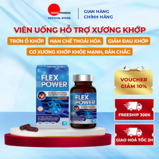 Viên Uống hỗ trợ Xương Khớp FLEX POWER giúp cơ xương khớp khỏe mạnh, rắn chắc - Chính Hãng NIKKO