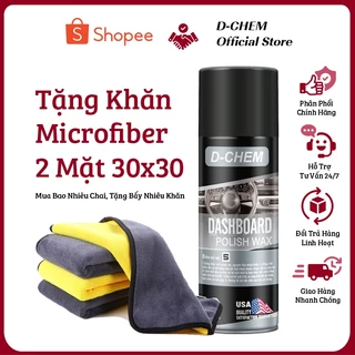 Phục Hồi Nhựa Nhám D-Chem [Chai Lớn 450ml] Chính Hãng Dưỡng & Đánh Bóng Nhựa Nhám Ô Tô Xe Máy